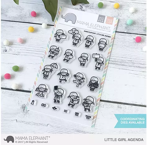 Sellos Mama Elephant - Little Girl Agenda