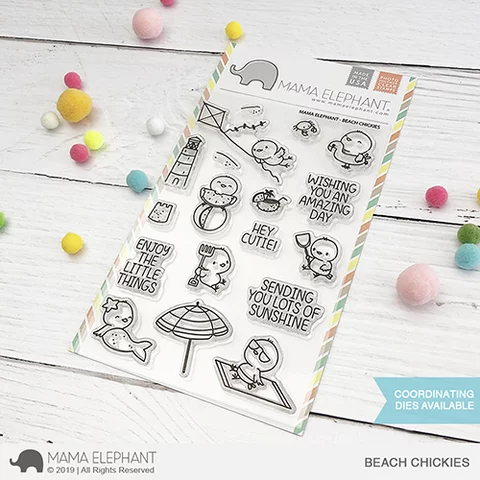 Sellos Mama Elephant - Beach Chickies