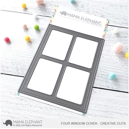 Mama Elephant - Four Window Cover - Creative Cuts