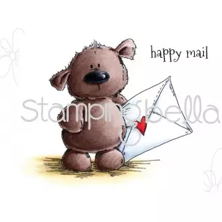 Stampingbella - Harry the stuffie gets happy mail 