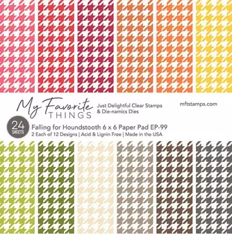 Falling for Houndstooth Paper Pad