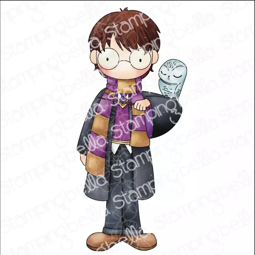 Stampingbella - Tiny townie wizard in training with owl