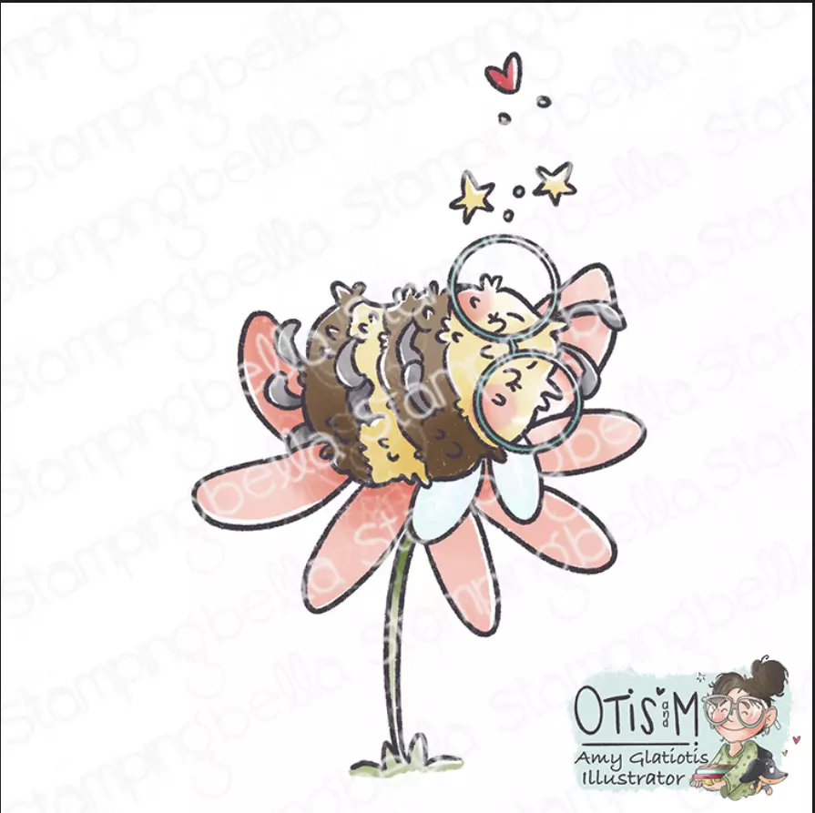 Stampingbella - Buzzy bee snoozing