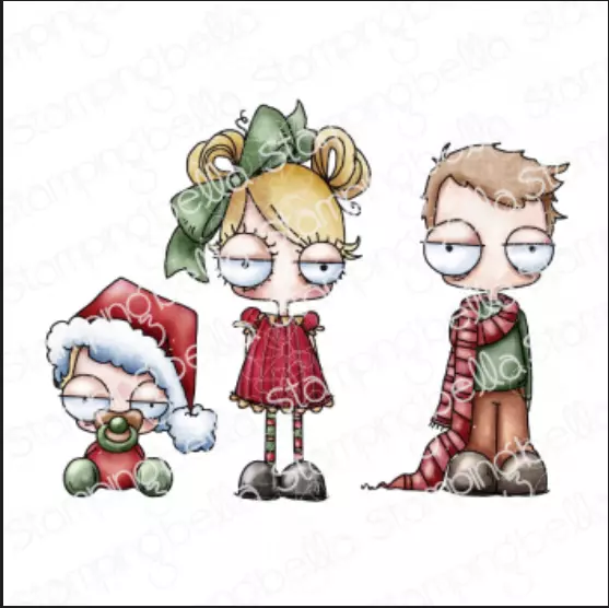 Stampingbella - Oddball christmas kids (incluye 3 sellos)