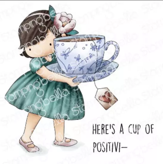 Stampingbella - Tiny townie loves tea (incluye 2 sellos)