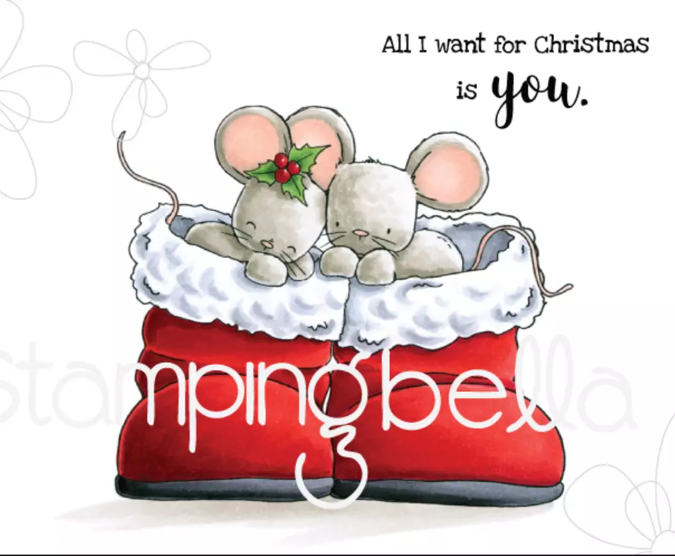 Stampingbella - Mice in boots (incluye 2 sellos)