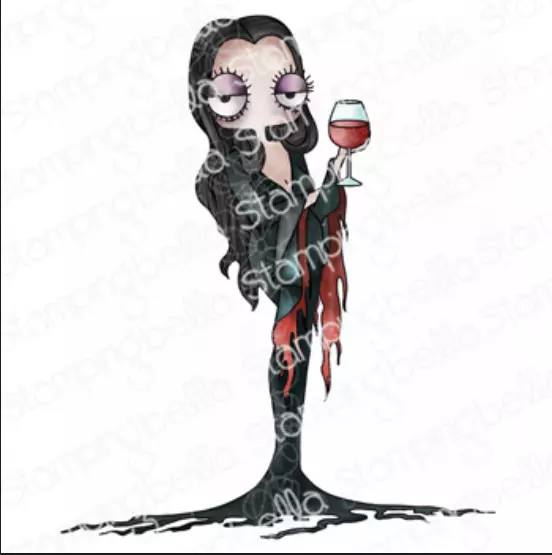 Stampingbella - Oddball spooky lady