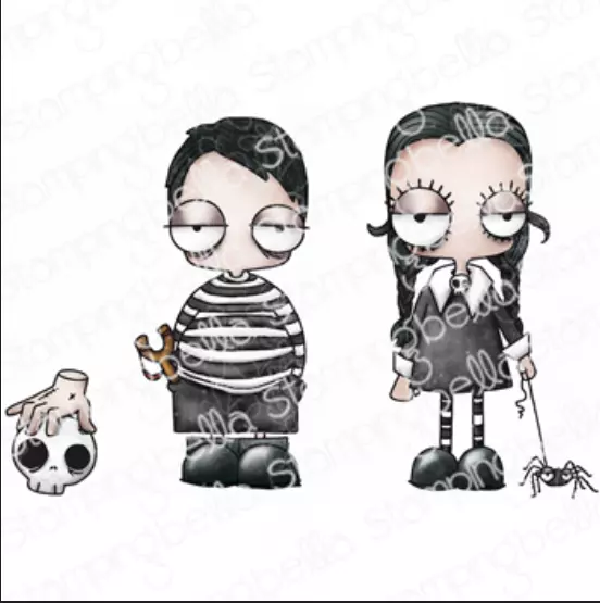 Stampingbella - Oddball spooky kids  (incluye 3 sellos)