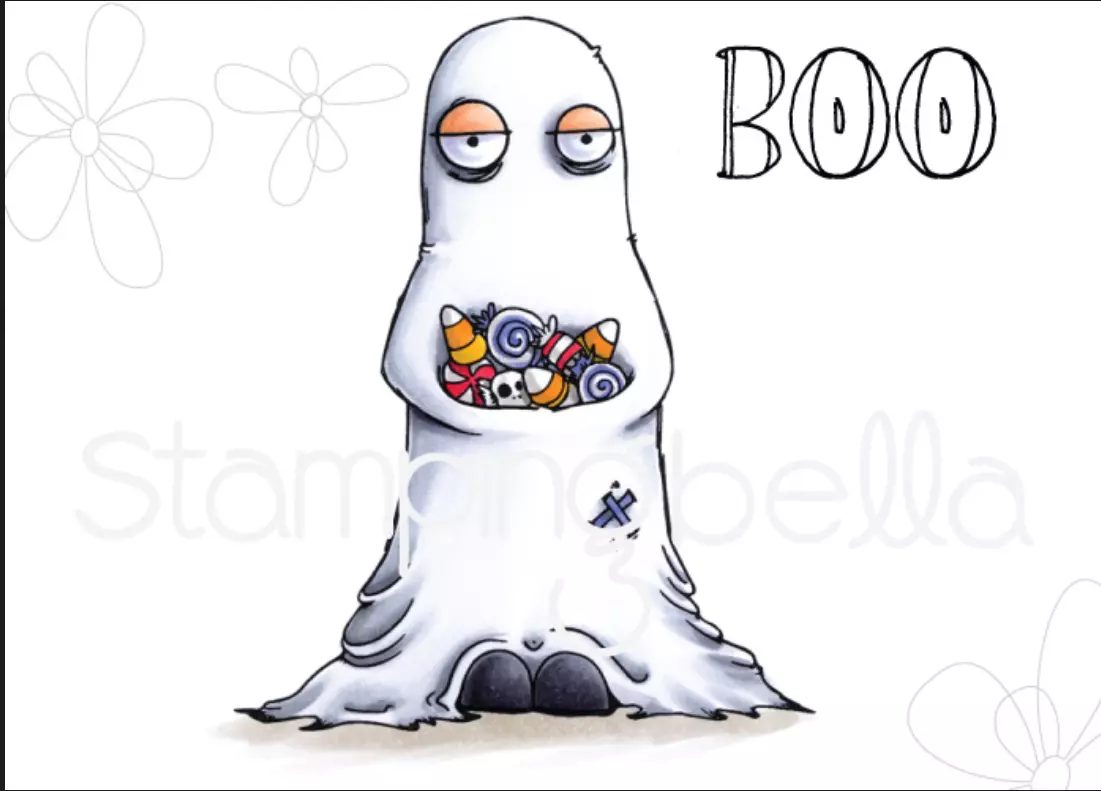 Stampingbella - Oddball ghost (incluye 2 sellos)