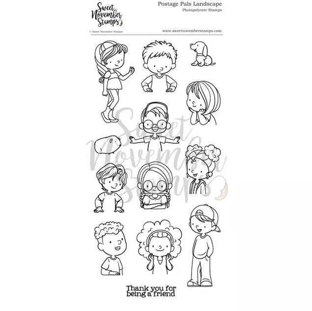 Set de sellos - postage pals: landscape