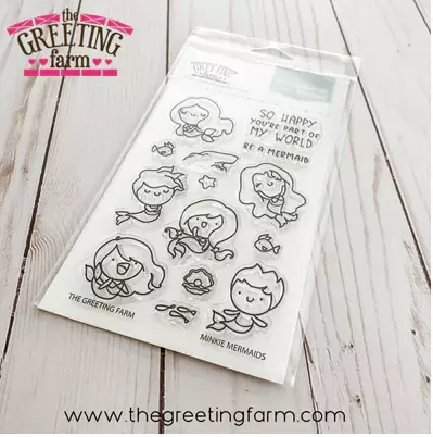 Sellos The greeting farm - Minkie Mermaids