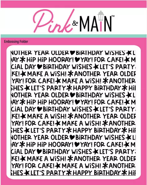 Carpeta embossing - Birthday Wishes 6x6 