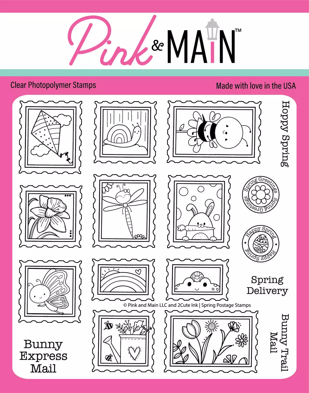 Set de sellos - Spring postage stamps