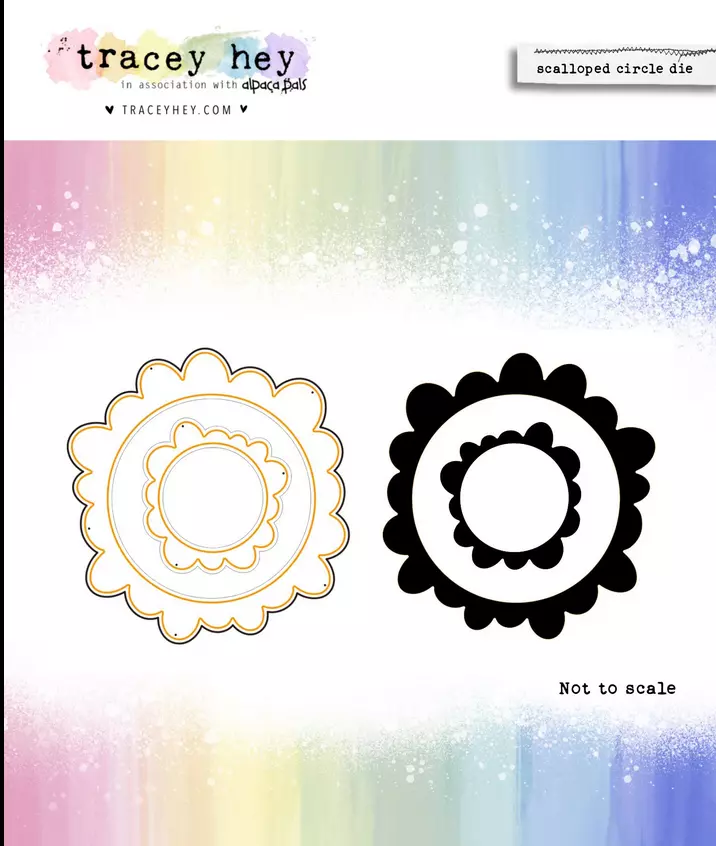 Set de troqueles Tracey Hey - Scalloped Circle 