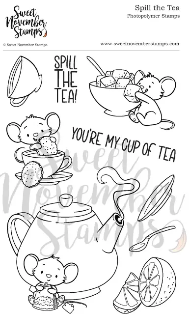 Set de sellos- spill the tea