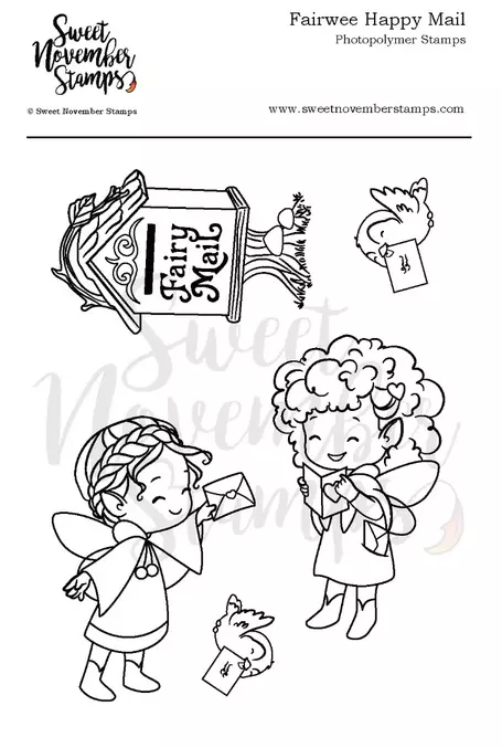 Set de sellos - fairwee happy mail