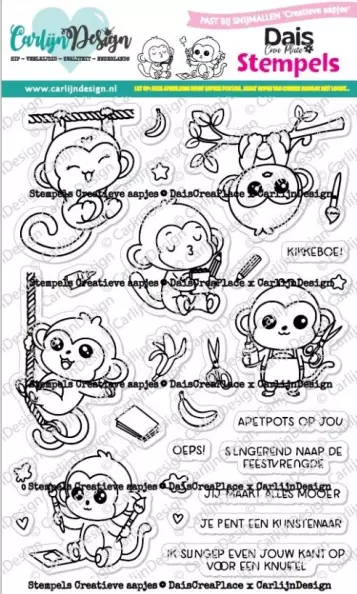 Set de sellos - Creative Monkeys