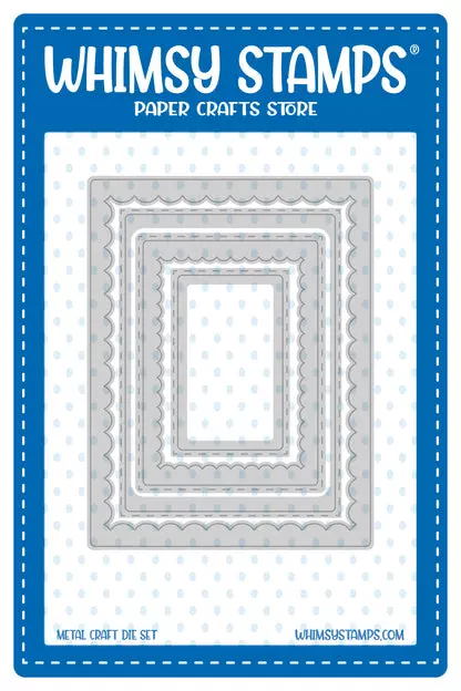 Troquel Whimsy Stamps - Inverted Scallops Rectangle