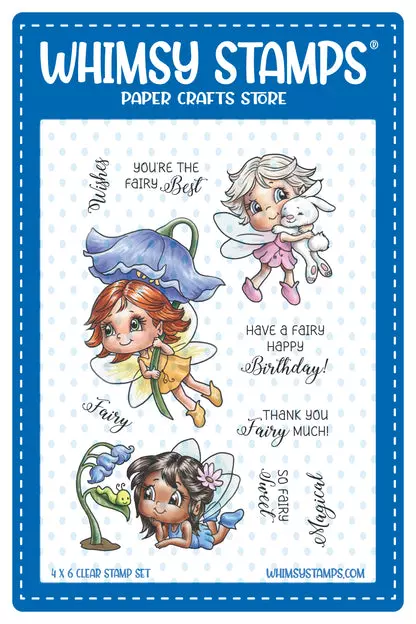Sello Whimsy Stamps - Fairy Wishes
