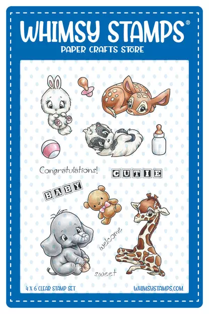 Sello Whimsy Stamps - Critter Babies