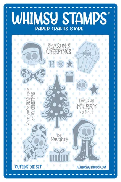 Troquel Whimsy Stamps - Season's Creepings Outlines
