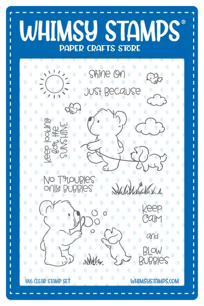 Sello Whismy Stamps - Bear Bubbles