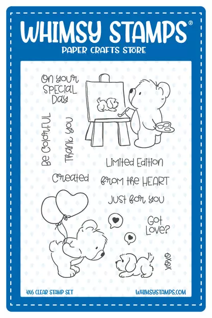 Sello Whismy Stamps - Bear Love