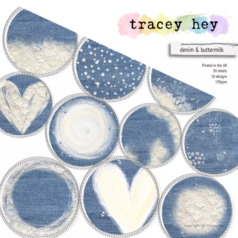 Set de papeles Tracey Hey - Denim & Buttermilk
