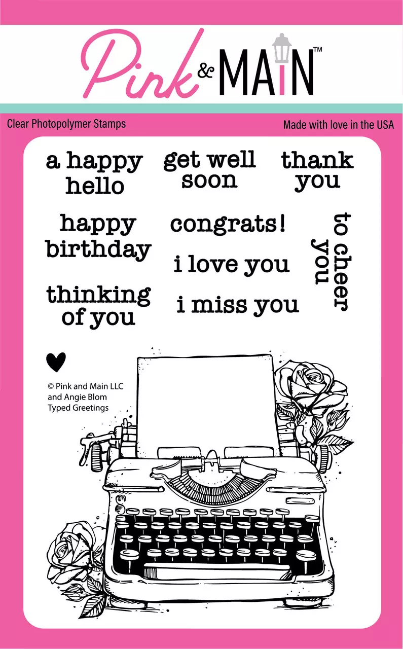 Set de sellos - Typed greetings