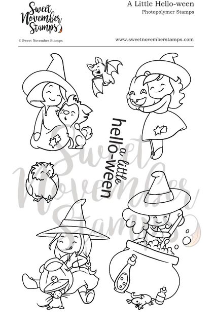 Set de sellos - witchwees: a little hello-ween