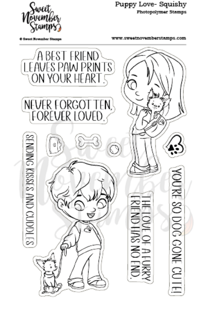 Set de sellos - puppy love: squishy