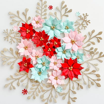 Scrap Diva Designs - Poinsettia Flower Set