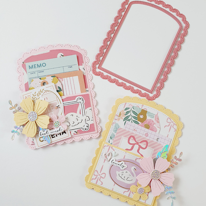 Scrap Diva Designs - Troquel Library Card Pocket