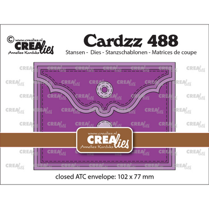 Troqueles Crealies Cardzz ATC Sobre Horizontal (CLCZ488)