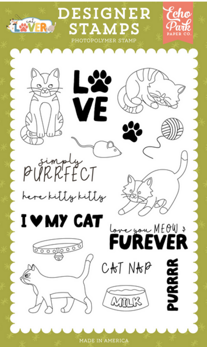 Echo ParkCat Lover Set de sellos simplemente perfecto					     		