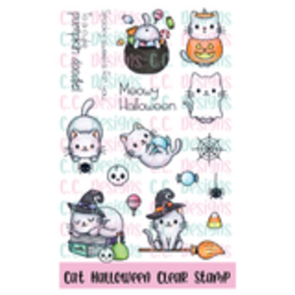 Set de sellos C C. Design - Cat Halloween 