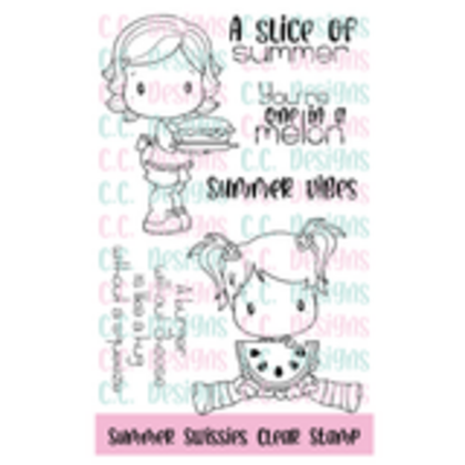 Set de sellos C C. Design - Summer Swissies 