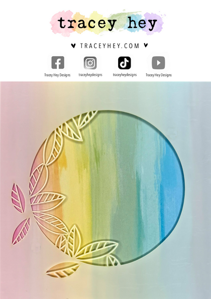 Plantilla stencil Tracey Hey - Falling Leaves