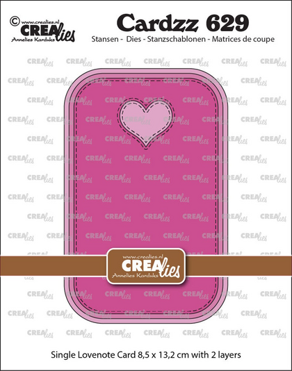Troquel Cardzz Dies nº 629 Single Card Lovenote