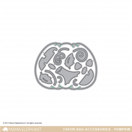 Troquel Favor Bag Accessory - Pumpkin