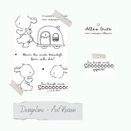 Set de sellos - Designline - De viaje