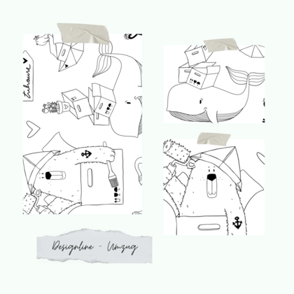 Set de sellos - Designline - Mudanza