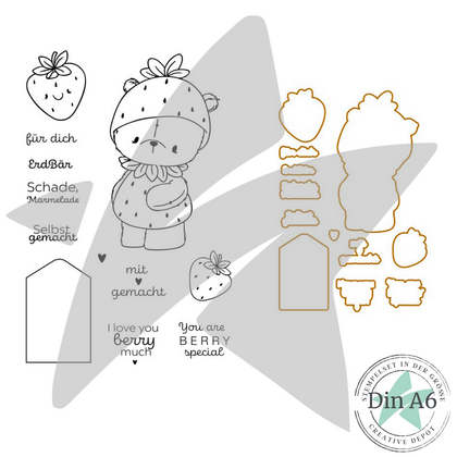 Pack - Oso fresa