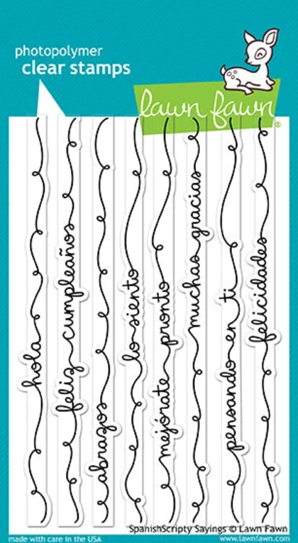 Sellos Lawn Fawn - Spanish Scripty Sayings