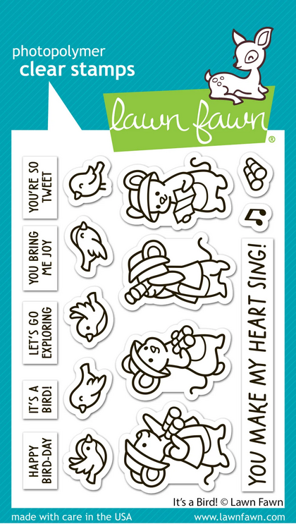Set de sellos Lawn Fawn - It's a bird!