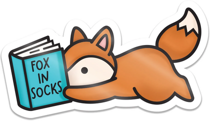 Pegatina - Reading Fox Vinyl