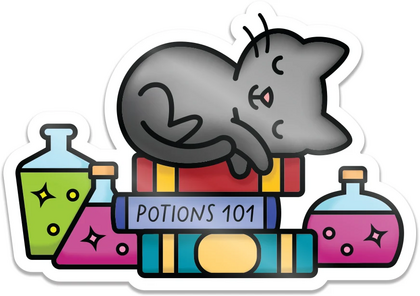 Pegatina - hocus purr-cus! vinyl