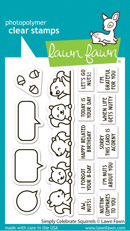 Sellos Lawn Fawn - Simply Celebrate Squirrels