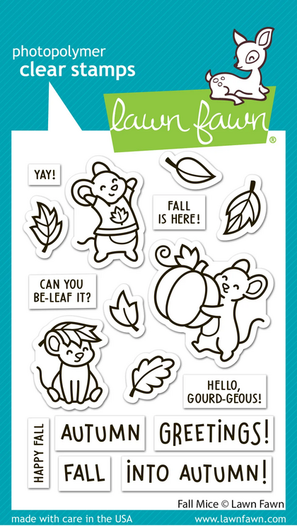 Sellos Lawn Fawn - Fall Mice