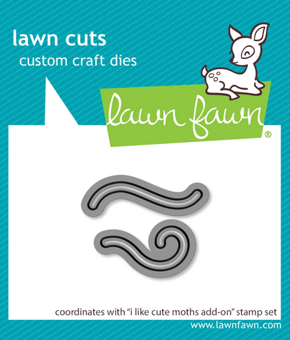 Troquel -I Like Cute Moths Add-On Lawn Cuts